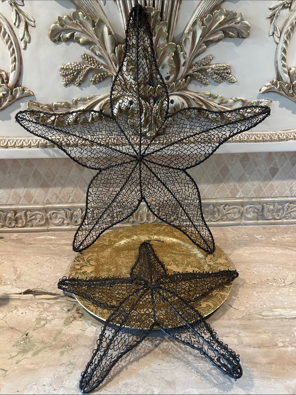 NWT Set of two Metal Starfish Wall Art